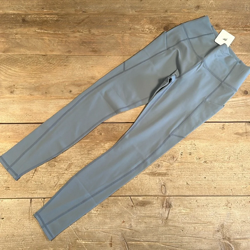NWT- Fabletics PureLuxe HW Pocket Full length Leggings- STORM CLOUD (27”) - Picture 1 of 10